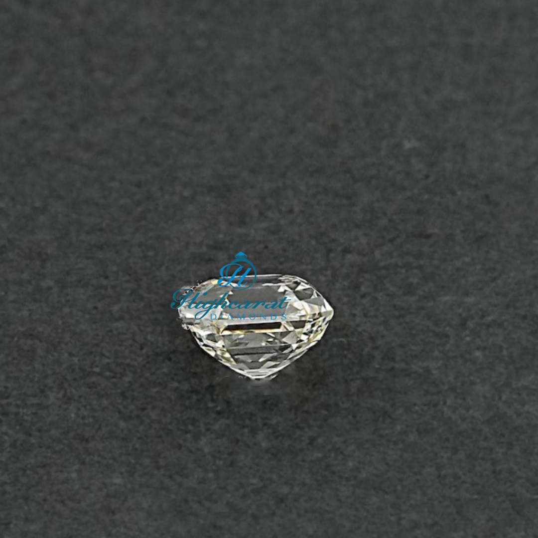 Precision Cut Asscher Step Diamond featuring layered facets and clear light reflection