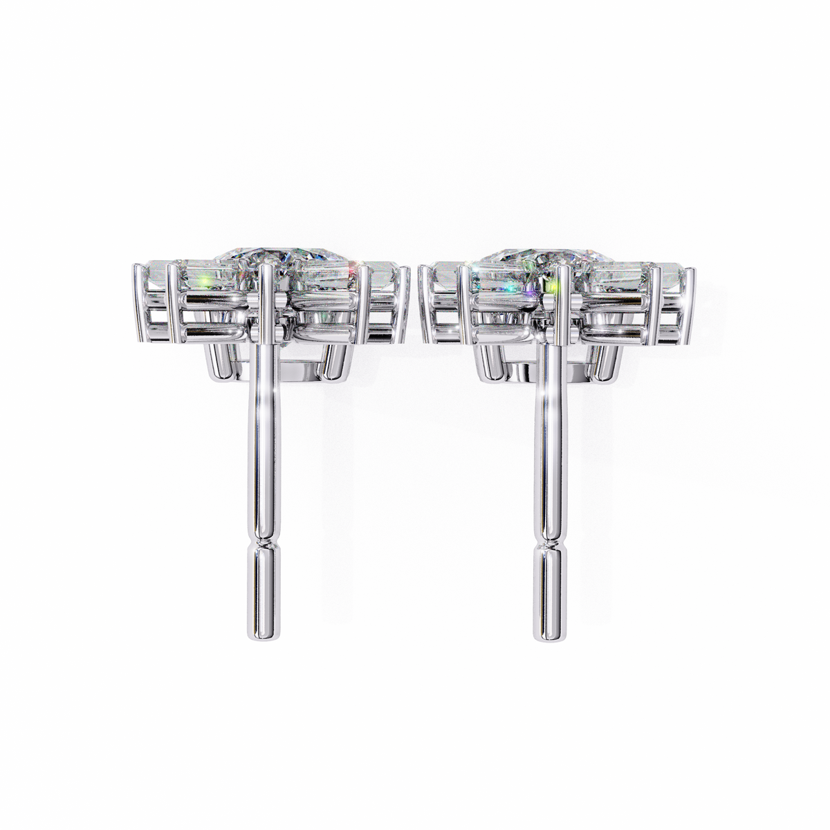 Baguette And Round Cut High Quality Diamond Antique Art Deco Vintage Classic Handmade Drop Wedding Earring Gift For Her - HIGHCARAT DIAMONDS