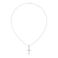 0.76 CT Baguette Cut Unisex Cross Pendant Elegant Eco-Friendly Lab-Grown Diamond Gift - HIGHCARAT DIAMONDS