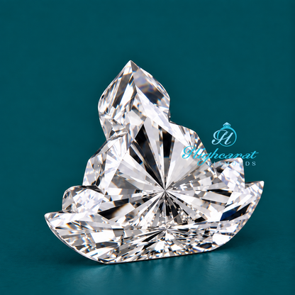 Antique Seated Lord Buddha Shape Lab Grown Diamond