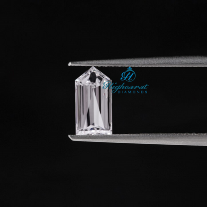 Bullet Cut Lab Grown Diamond featuring tapered geometry and clean faceting