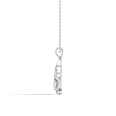 Butterfly Shape Marquise & Round Lab Grown 10k Solid Gold Elegance Minimalist Diamond Pendant For Women - HIGHCARAT DIAMONDS