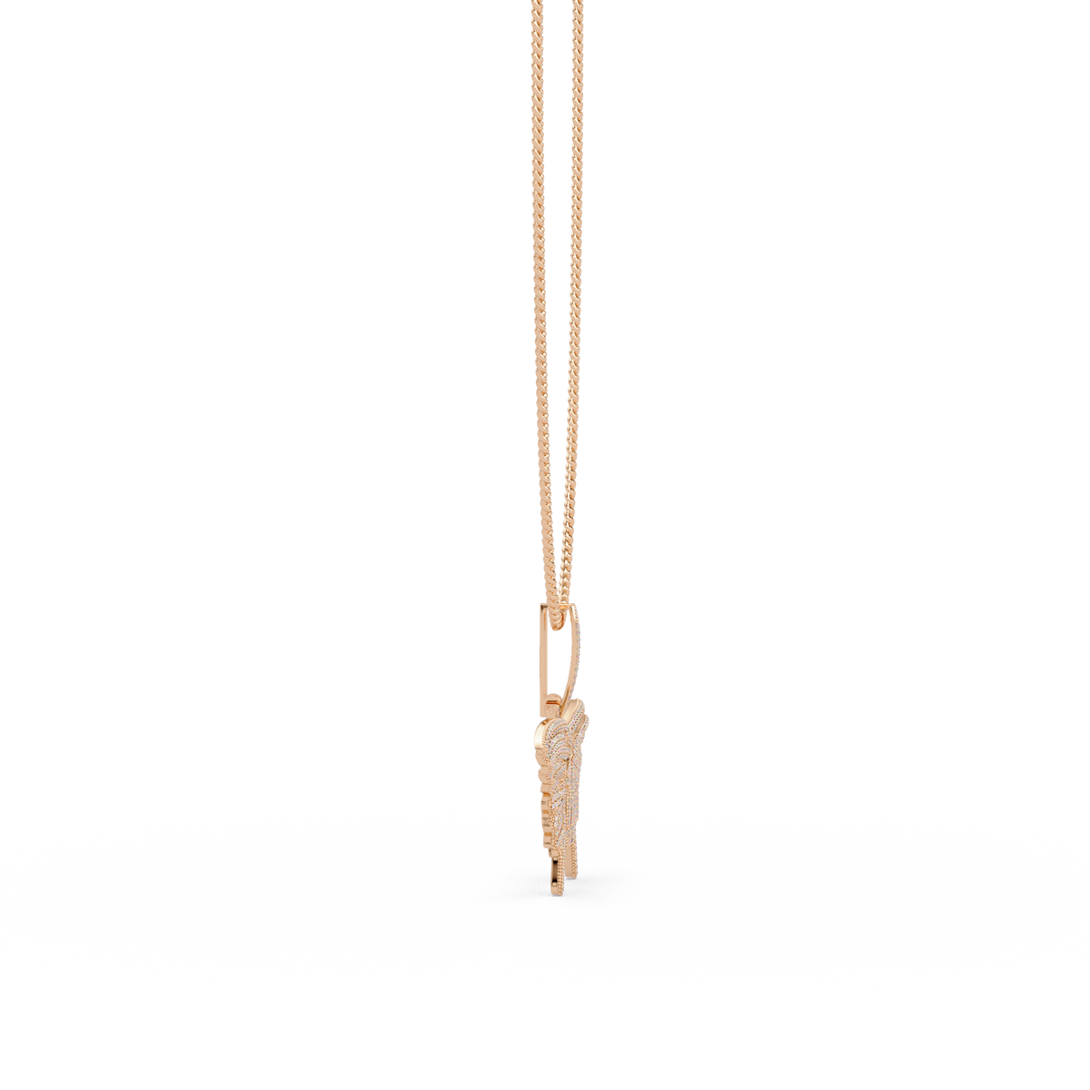 Butterfly Pave Lab Grown Diamond Pendant - HIGHCARAT DIAMONDS