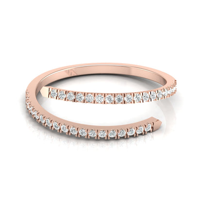 Bypass Antique Adjustable Diamond Band Ring For Her Perfect For All-Day Wear - HIGHCARAT DIAMONDS