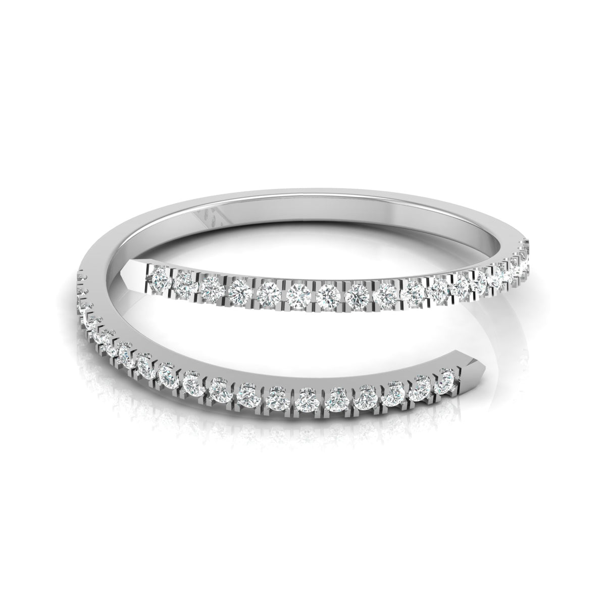 Bypass Antique Adjustable Diamond Band Ring For Her Perfect For All-Day Wear - HIGHCARAT DIAMONDS