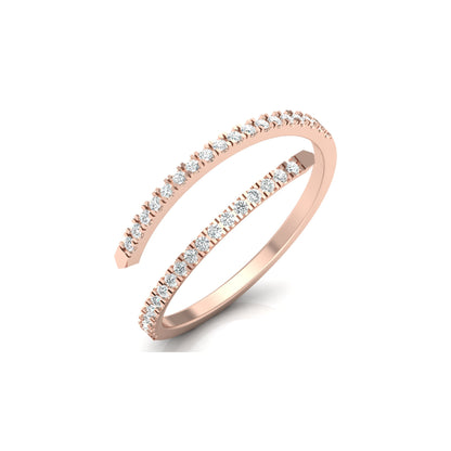 Bypass Antique Adjustable Diamond Band Ring For Her Perfect For All-Day Wear - HIGHCARAT DIAMONDS