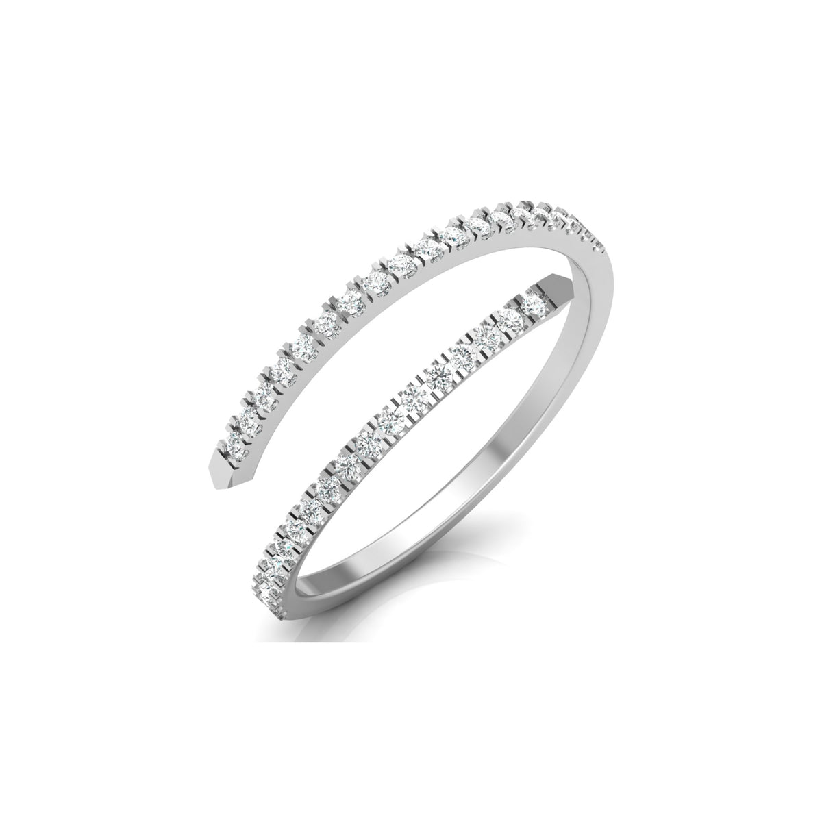 Bypass Antique Adjustable Diamond Band Ring For Her Perfect For All-Day Wear - HIGHCARAT DIAMONDS