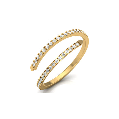 Bypass Antique Adjustable Diamond Band Ring For Her Perfect For All-Day Wear - HIGHCARAT DIAMONDS