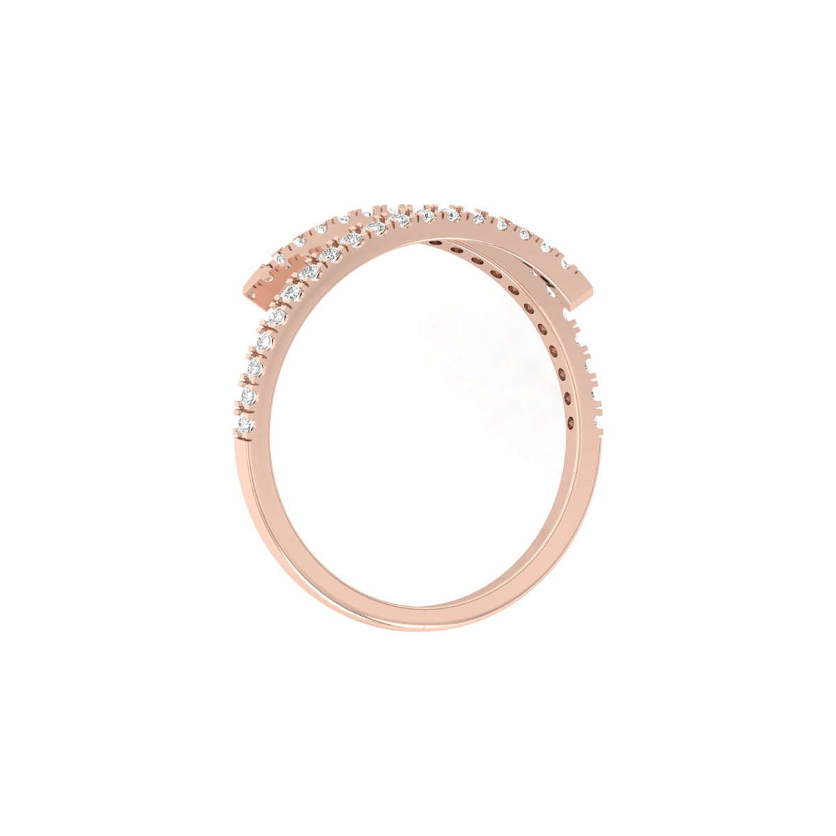 Bypass Antique Adjustable Diamond Band Ring For Her Perfect For All-Day Wear - HIGHCARAT DIAMONDS