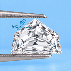 Close-Up of Cadillac Step Cut Lab Grown Diamond