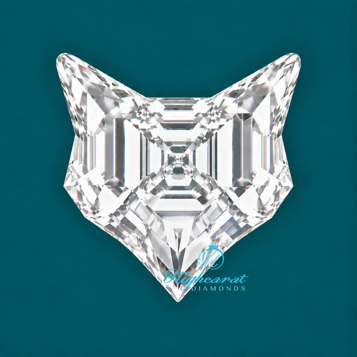 Unique Face Cat Shape Lab Grown Diamond
