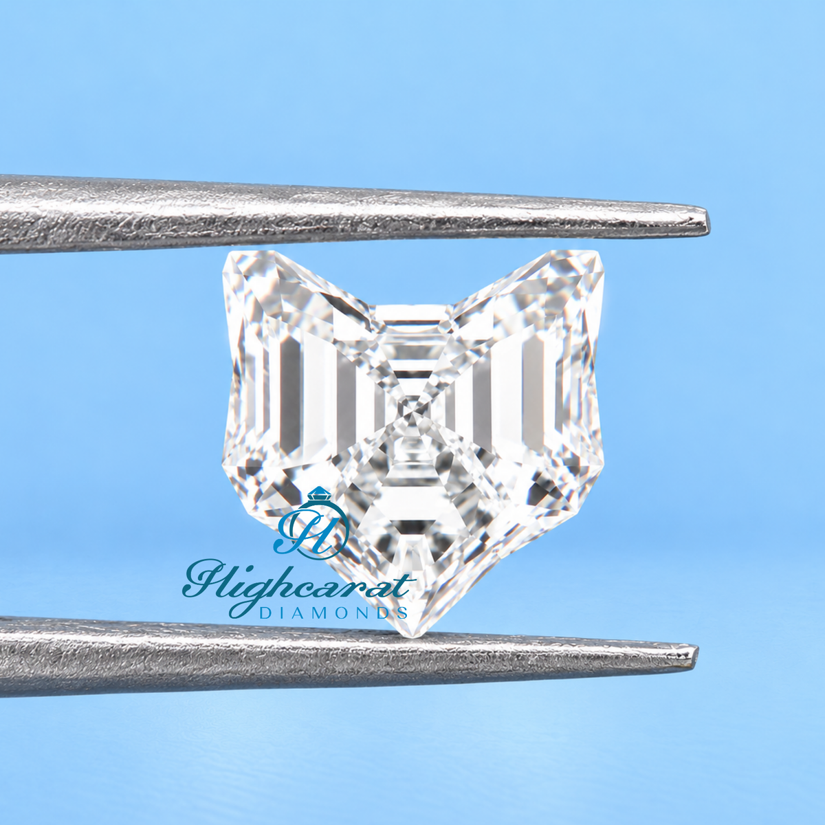 Unique Face Cat Shape Lab Grown Diamond