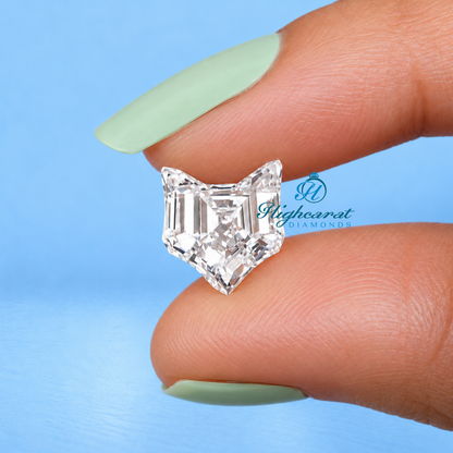 Unique Face Cat Shape Lab Grown Diamond