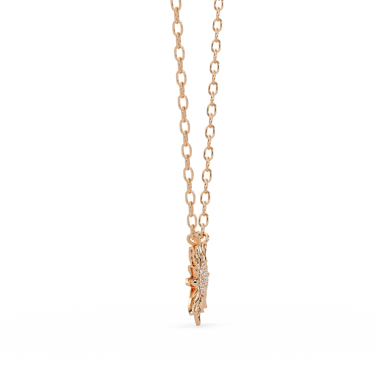 Celestial Sunburst Lab Grown Diamond Pendant Necklace - HIGHCARAT DIAMONDS