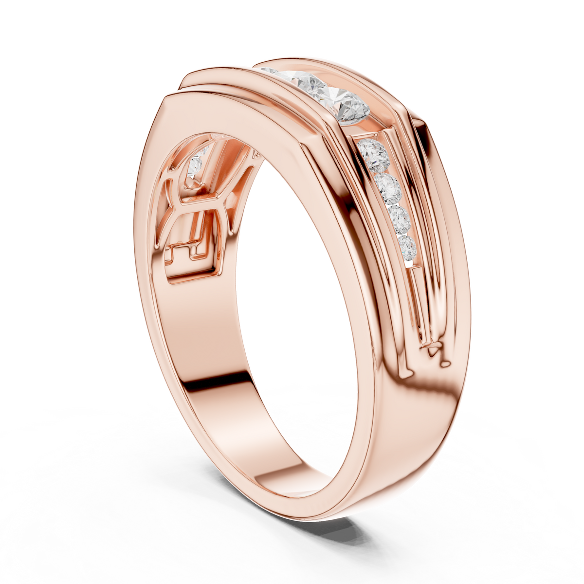 Natural & Lab Grown Round Shapes Diamond Stunning Every Wear Occasion For Men Diamond Ring - HIGHCARAT DIAMONDS