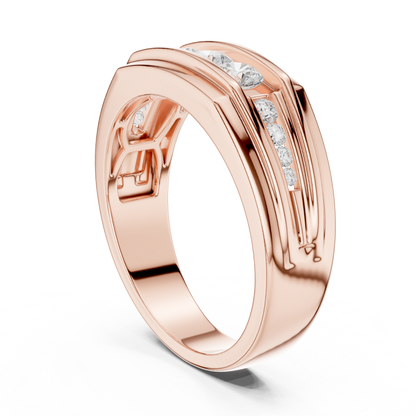 Natural & Lab Grown Round Shapes Diamond Stunning Every Wear Occasion For Men Diamond Ring - HIGHCARAT DIAMONDS