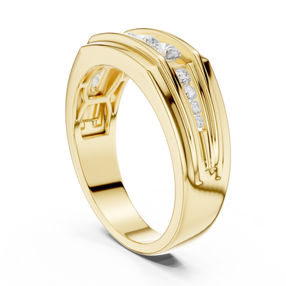 Natural & Lab Grown Round Shapes Diamond Stunning Every Wear Occasion For Men Diamond Ring - HIGHCARAT DIAMONDS