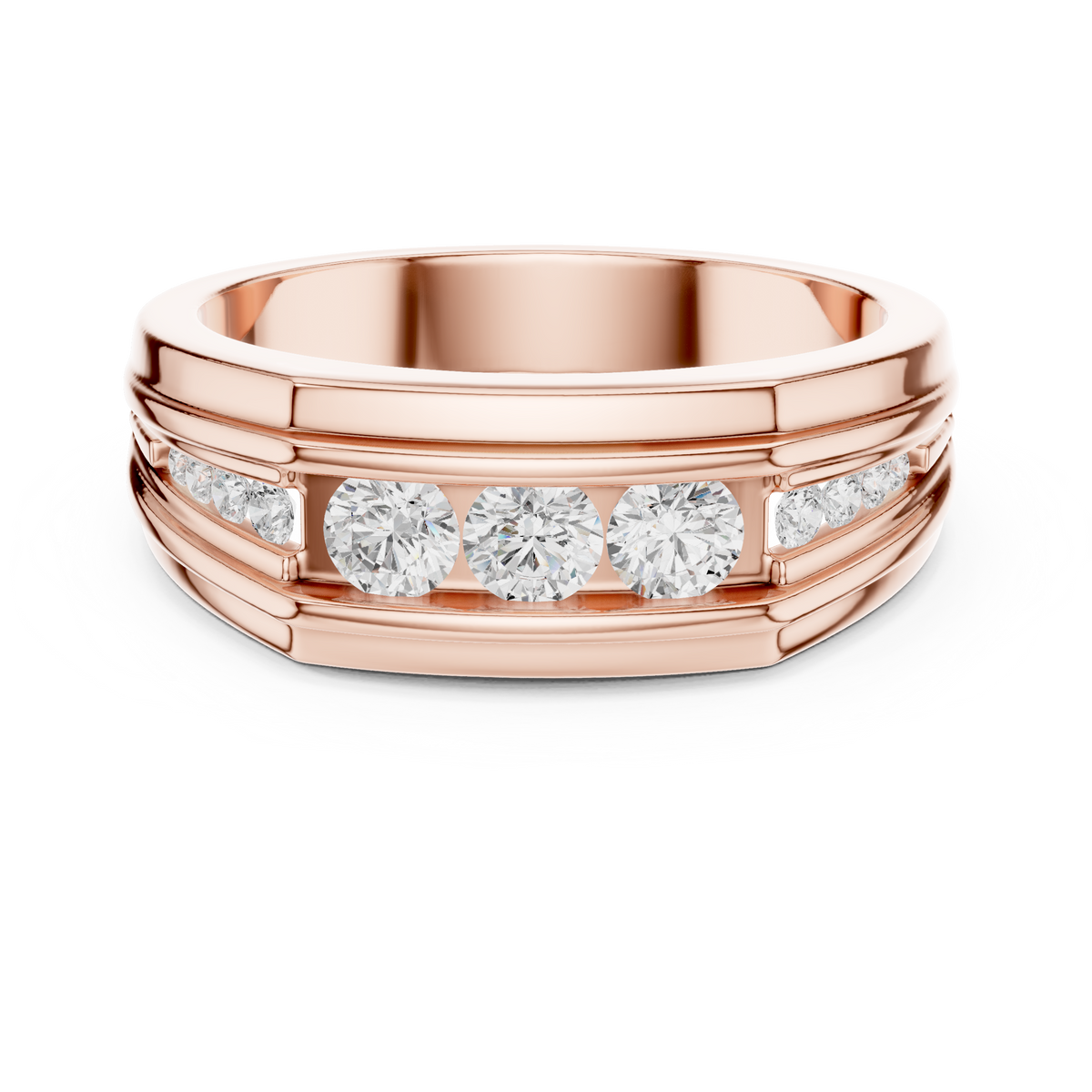 Natural & Lab Grown Round Shapes Diamond Stunning Every Wear Occasion For Men Diamond Ring - HIGHCARAT DIAMONDS