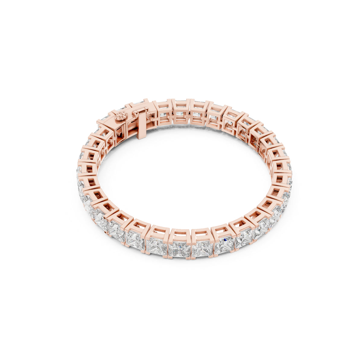 Princess Cut Labgrown Diamond Minimalist Antique Vintage Inspired Handcrafted Stunning Tennis Bracelet For Her - HIGHCARAT DIAMONDS