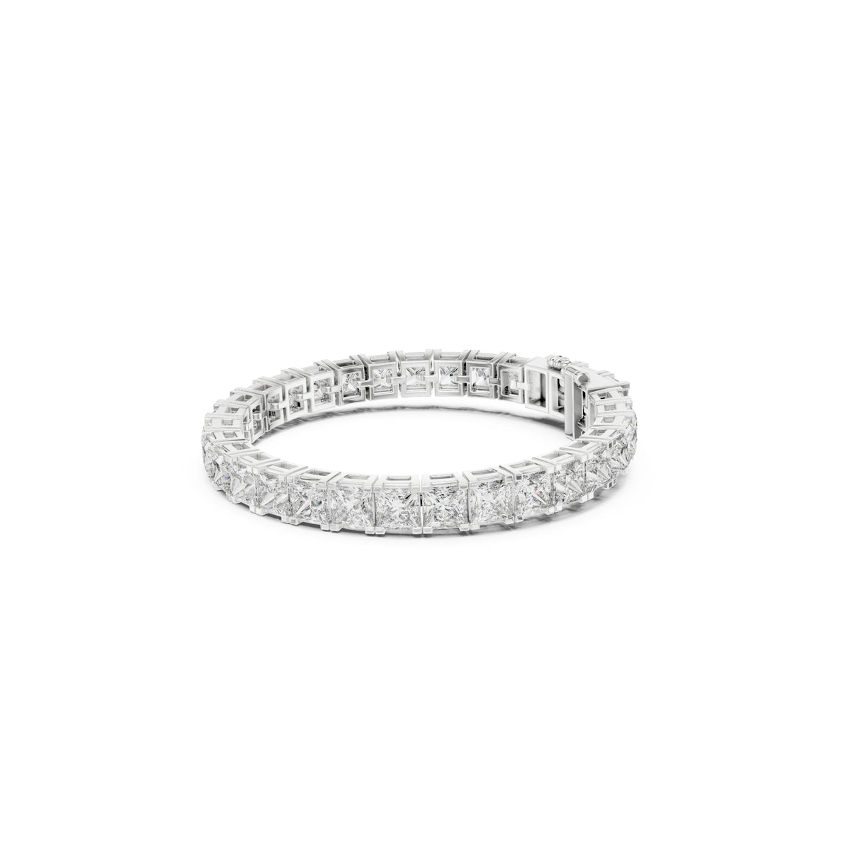 Princess Cut Labgrown Diamond Minimalist Antique Vintage Inspired Handcrafted Stunning Tennis Bracelet For Her - HIGHCARAT DIAMONDS