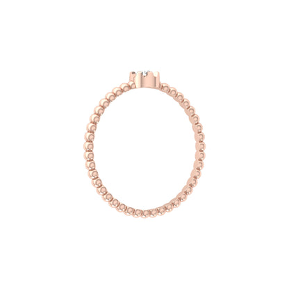 Crushed Round Diamond Solitaire Engagement Ring - HIGHCARAT DIAMONDS