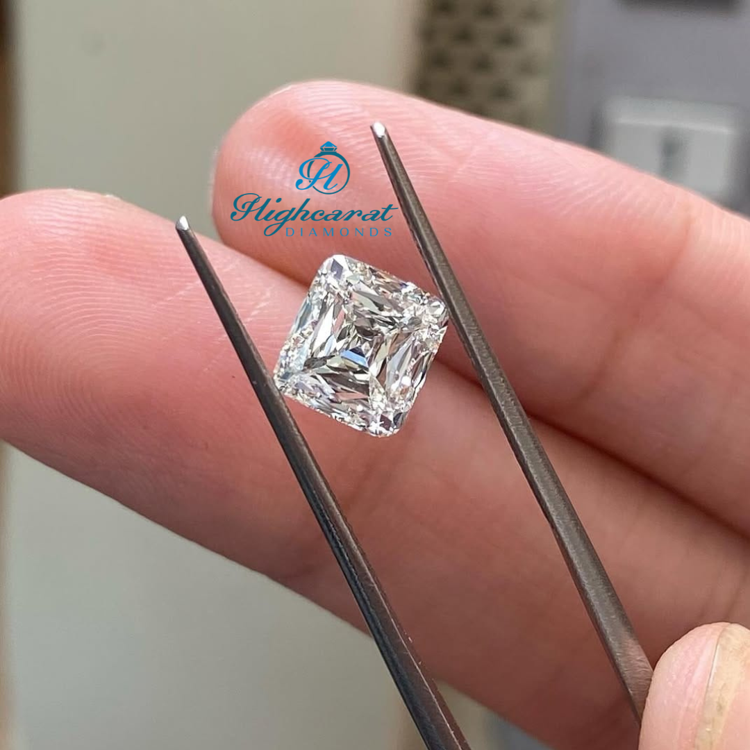 Cushion Shape Scissor Cut High Quality Antique Vintage Lab Grown Loose Diamond - HIGHCARAT DIAMONDS