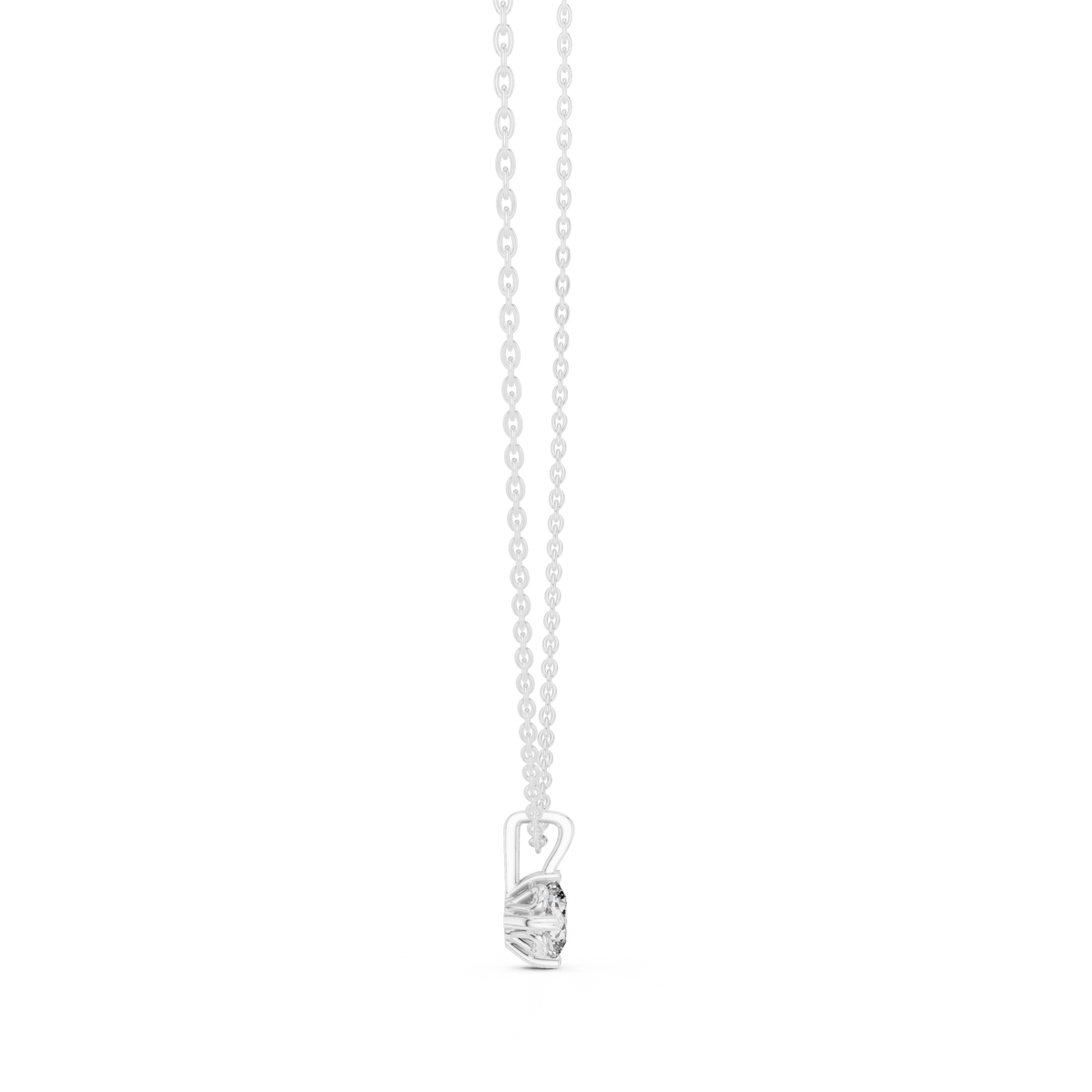 Cushion Shape Lab Grown Diamond Ethically wear Soliatire Pendant For Womens - HIGHCARAT DIAMONDS