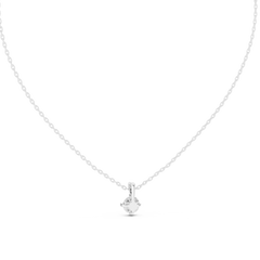 Cushion Shape Lab Grown Diamond Ethically wear Soliatire Pendant For Womens - HIGHCARAT DIAMONDS