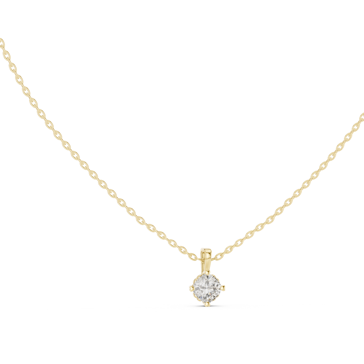 Cushion Shape Lab Grown Diamond Ethically wear Soliatire Pendant For Womens - HIGHCARAT DIAMONDS