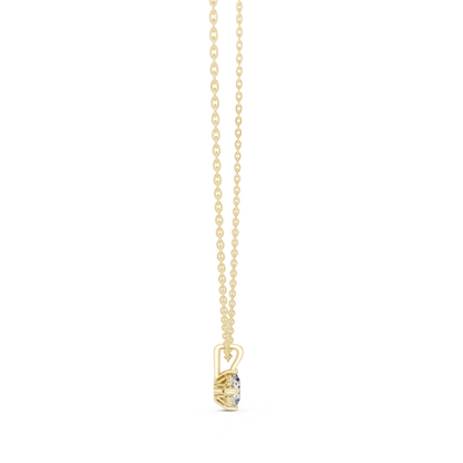 Cushion Shape Lab Grown Diamond Ethically wear Soliatire Pendant For Womens - HIGHCARAT DIAMONDS