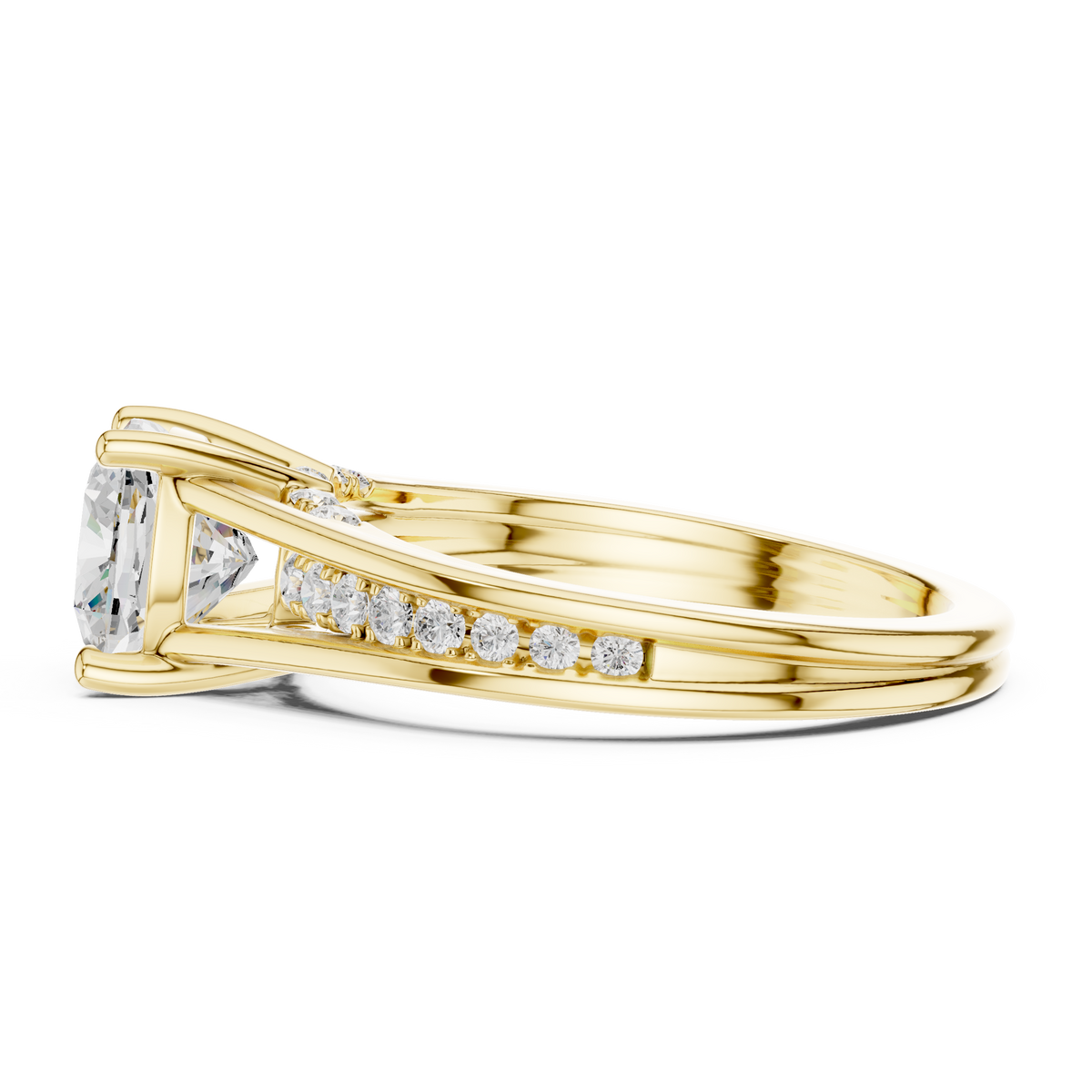 Pave Set 2.30Ct Cushion and Round Cut Top Grade Diamond Unique Delicate Stacking Wedding Ring Gift For Her - HIGHCARAT DIAMONDS