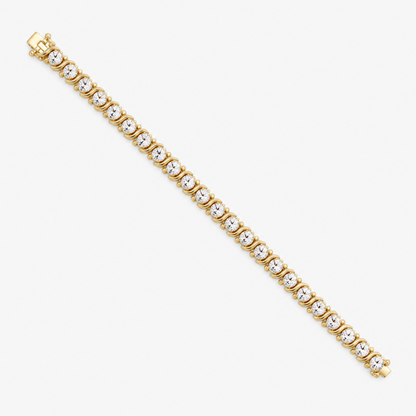 Diamond Swirl Link Lab Grown Diamond Tennis Bracelet - HIGHCARAT DIAMONDS