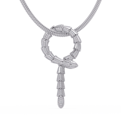 Diamond Thorn Circle Pendant Necklace in Yellow Gold - HIGHCARAT DIAMONDS