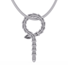Diamond Thorn Circle Pendant Necklace in Yellow Gold - HIGHCARAT DIAMONDS