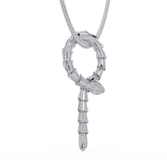 Diamond Thorn Circle Pendant Necklace in Yellow Gold - HIGHCARAT DIAMONDS