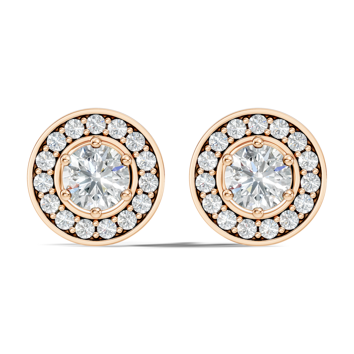 1.22 Ct Lab Grown Round Diamond New Classic Affordable Earrings For Anniversary Gift Her - HIGHCARAT DIAMONDS