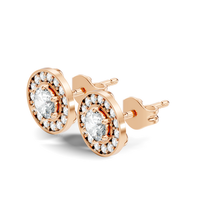 1.22 Ct Lab Grown Round Diamond New Classic Affordable Earrings For Anniversary Gift Her - HIGHCARAT DIAMONDS