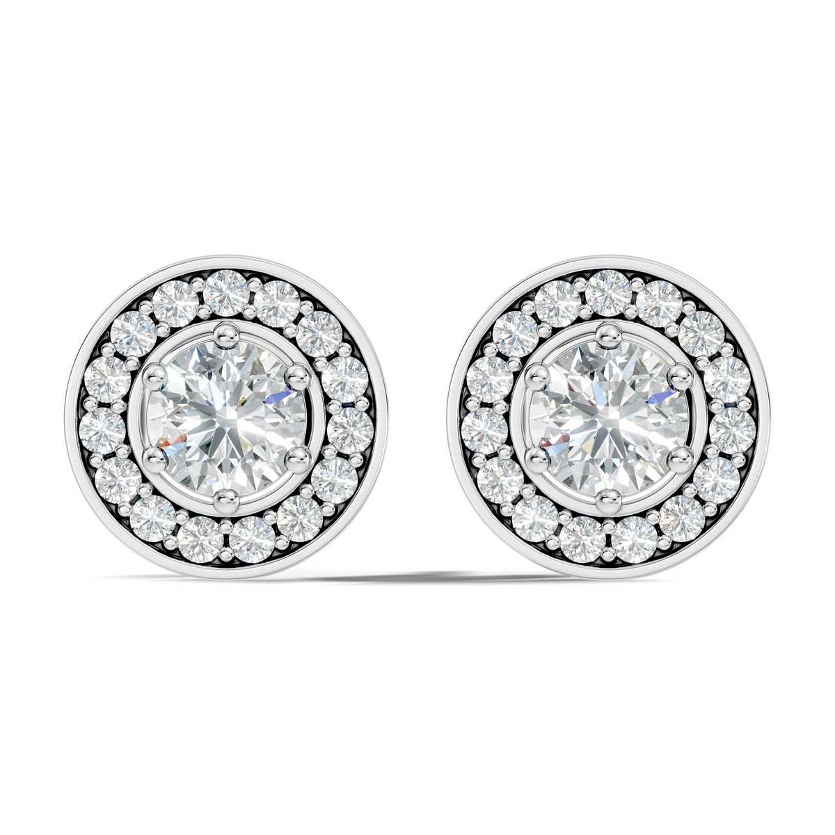 1.22 Ct Lab Grown Round Diamond New Classic Affordable Earrings For Anniversary Gift Her - HIGHCARAT DIAMONDS