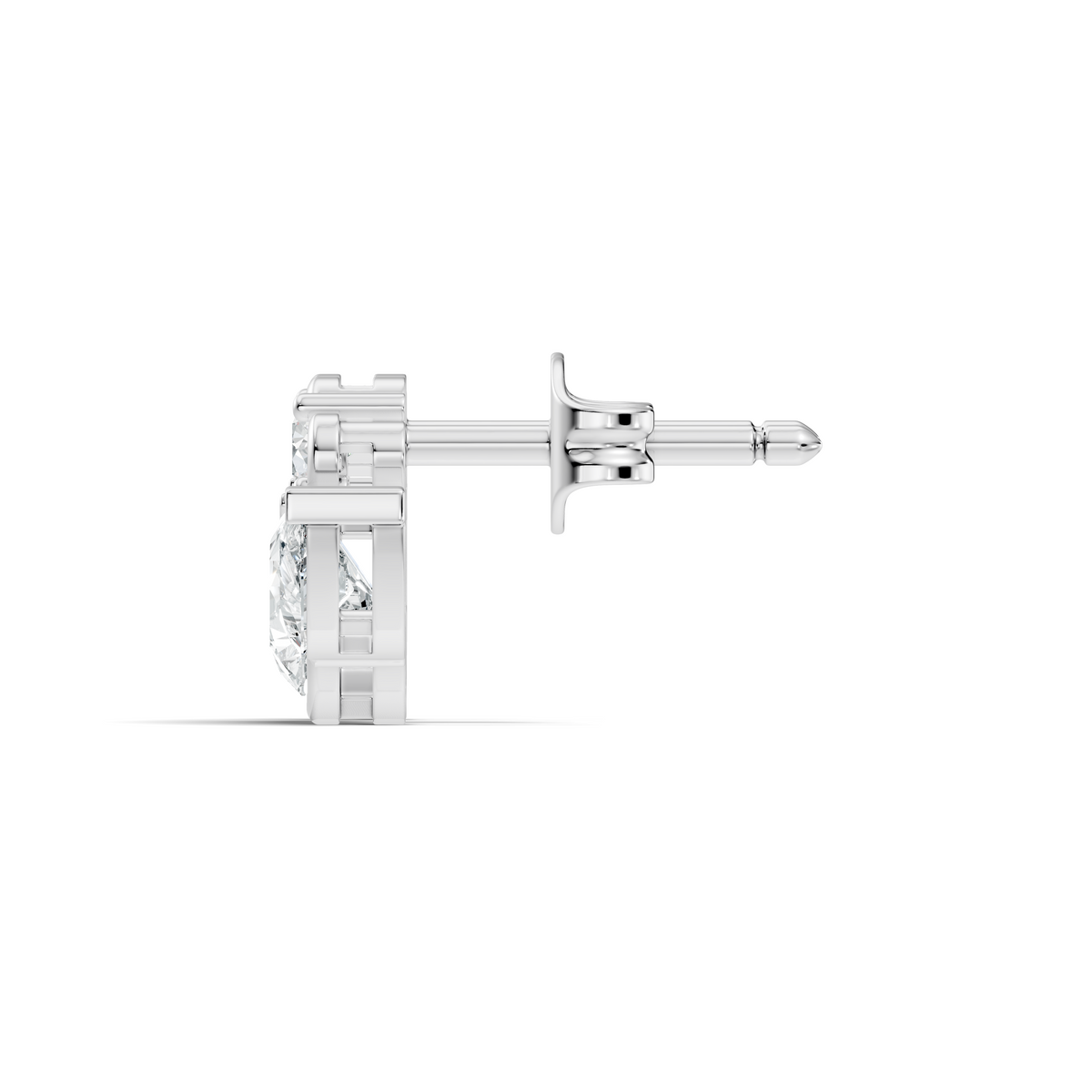 Round & Pear Shape 2.12 Ct Natural & Lab grown Diamond Occasionally Wear diamond Earrings for Women - HIGHCARAT DIAMONDS