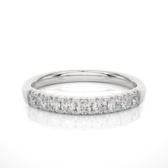 Elegant 0.47 CT Women's Round Diamond Eternity Band Sparkling Circle of Beauty - HIGHCARAT DIAMONDS
