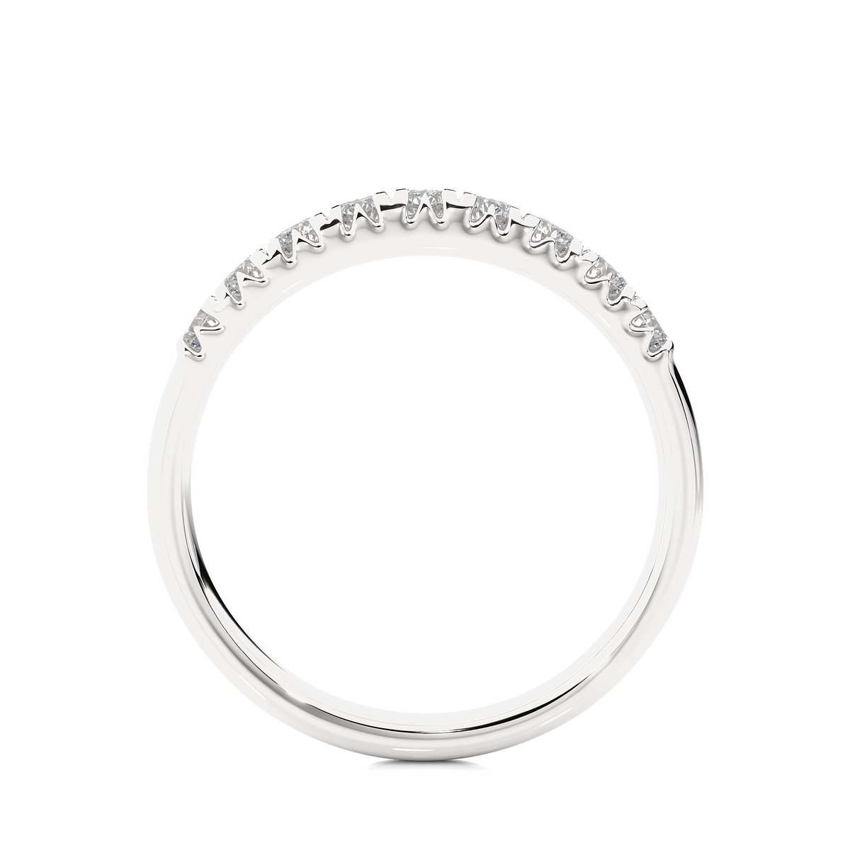 Elegant 0.47 CT Women's Round Diamond Eternity Band Sparkling Circle of Beauty - HIGHCARAT DIAMONDS