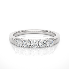 Elegant Eternity Band Ring 0.51 CT Labgrown Diamond Perfect Anniversary Gift For Her - HIGHCARAT DIAMONDS
