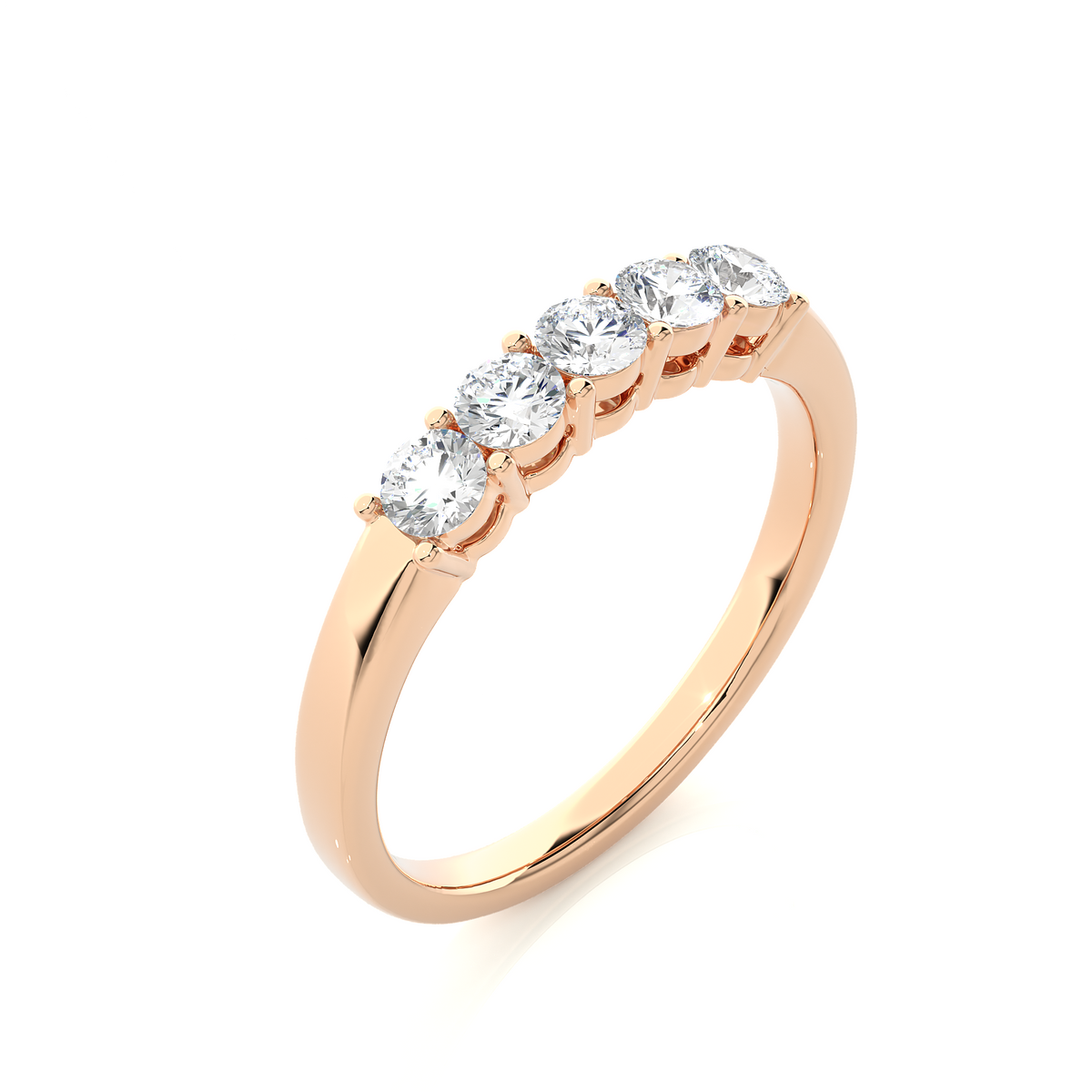 Elegant Eternity Band Ring 0.51 CT Labgrown Diamond Perfect Anniversary Gift For Her - HIGHCARAT DIAMONDS