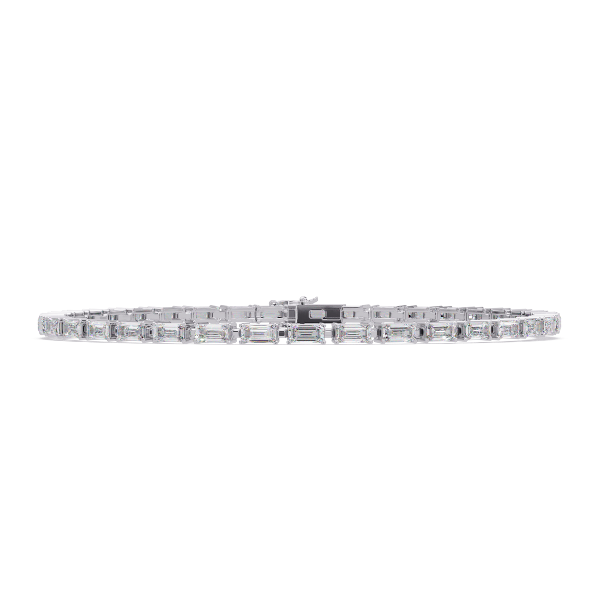 Emerald Cut Lab grown Diamond Tennis Bracelet - HIGHCARAT DIAMONDS