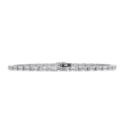Emerald Cut Lab grown Diamond Tennis Bracelet - HIGHCARAT DIAMONDS
