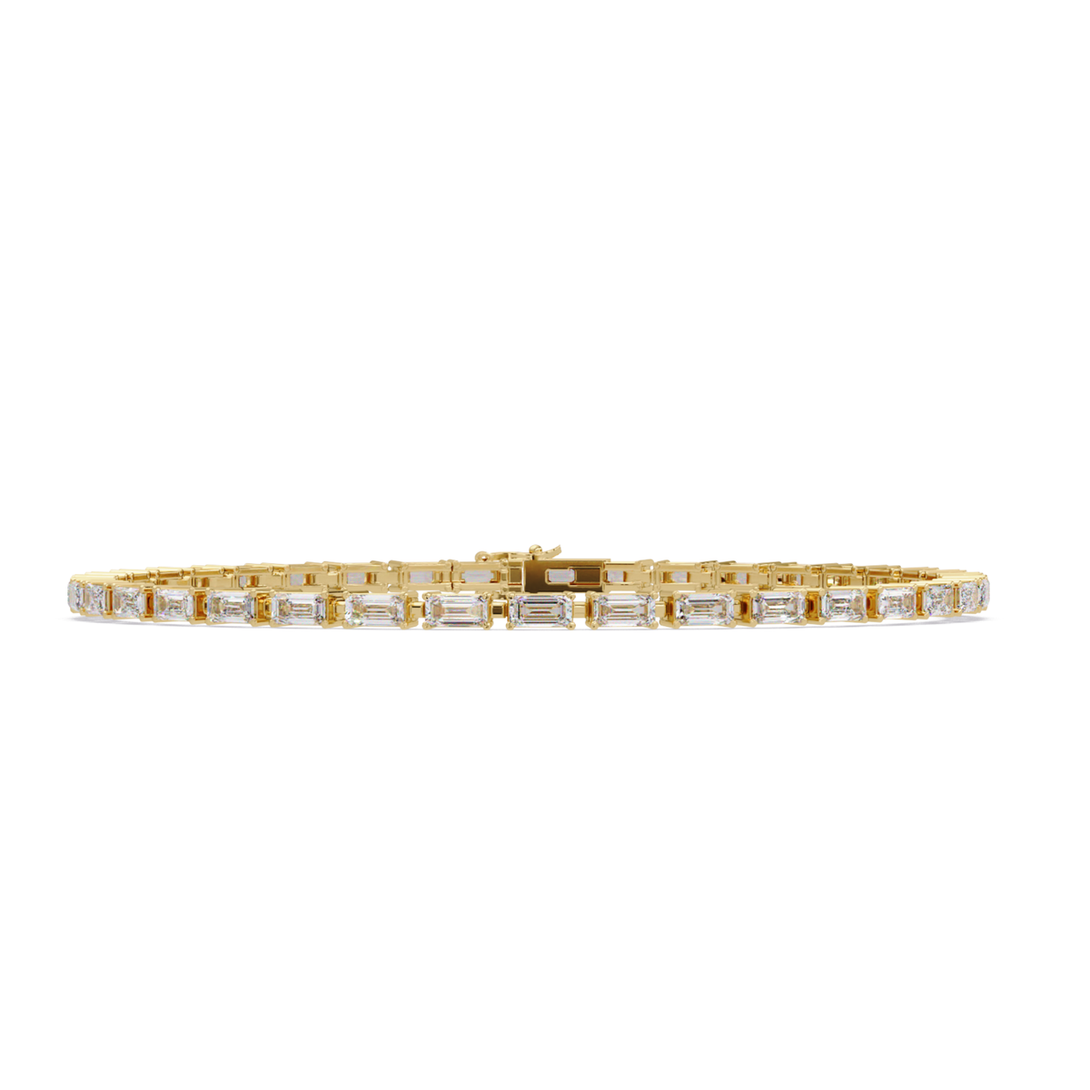 Emerald Cut Lab grown Diamond Tennis Bracelet - HIGHCARAT DIAMONDS
