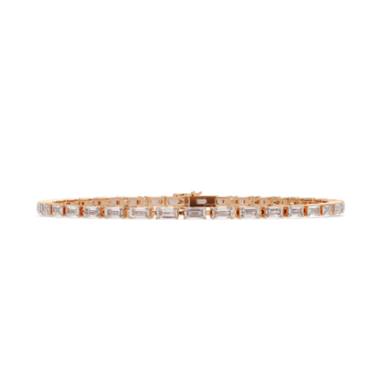 Emerald Cut Lab grown Diamond Tennis Bracelet - HIGHCARAT DIAMONDS