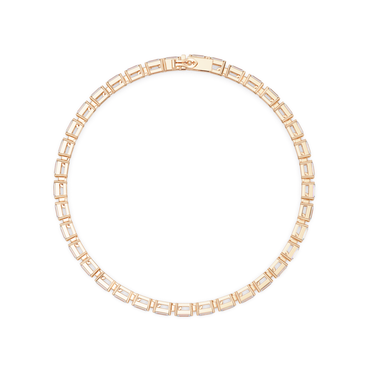 Emerald Cut Lab grown Diamond Tennis Bracelet - HIGHCARAT DIAMONDS