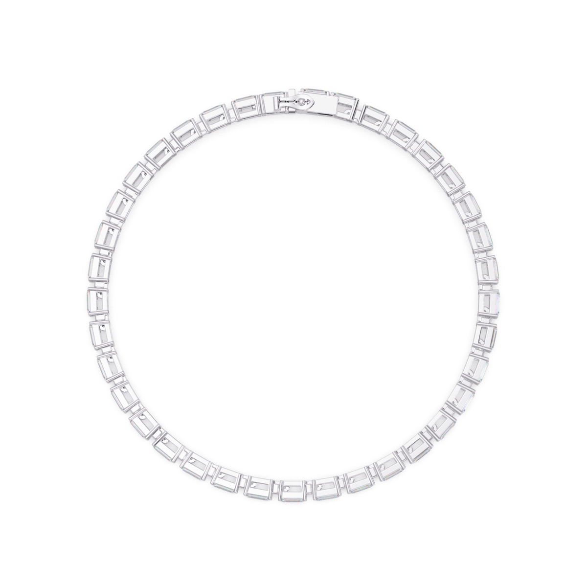 Emerald Cut Lab grown Diamond Tennis Bracelet - HIGHCARAT DIAMONDS