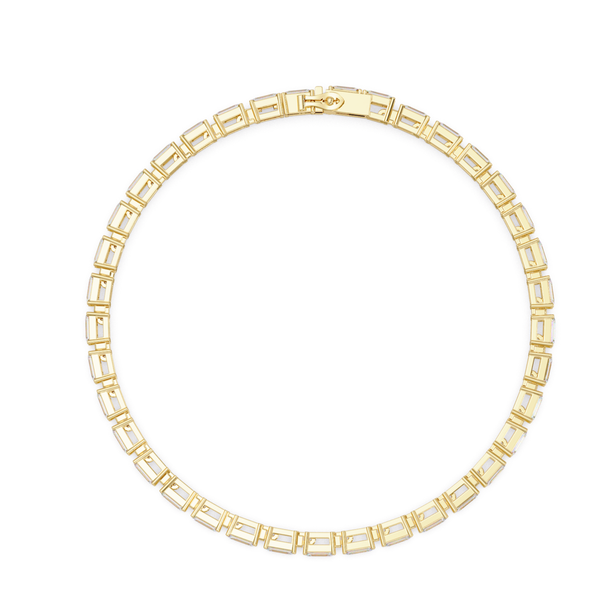 Emerald Cut Lab grown Diamond Tennis Bracelet - HIGHCARAT DIAMONDS